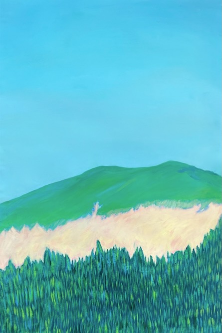 SOLD-Cowichan Valley Textures (acrylic on paper, 24