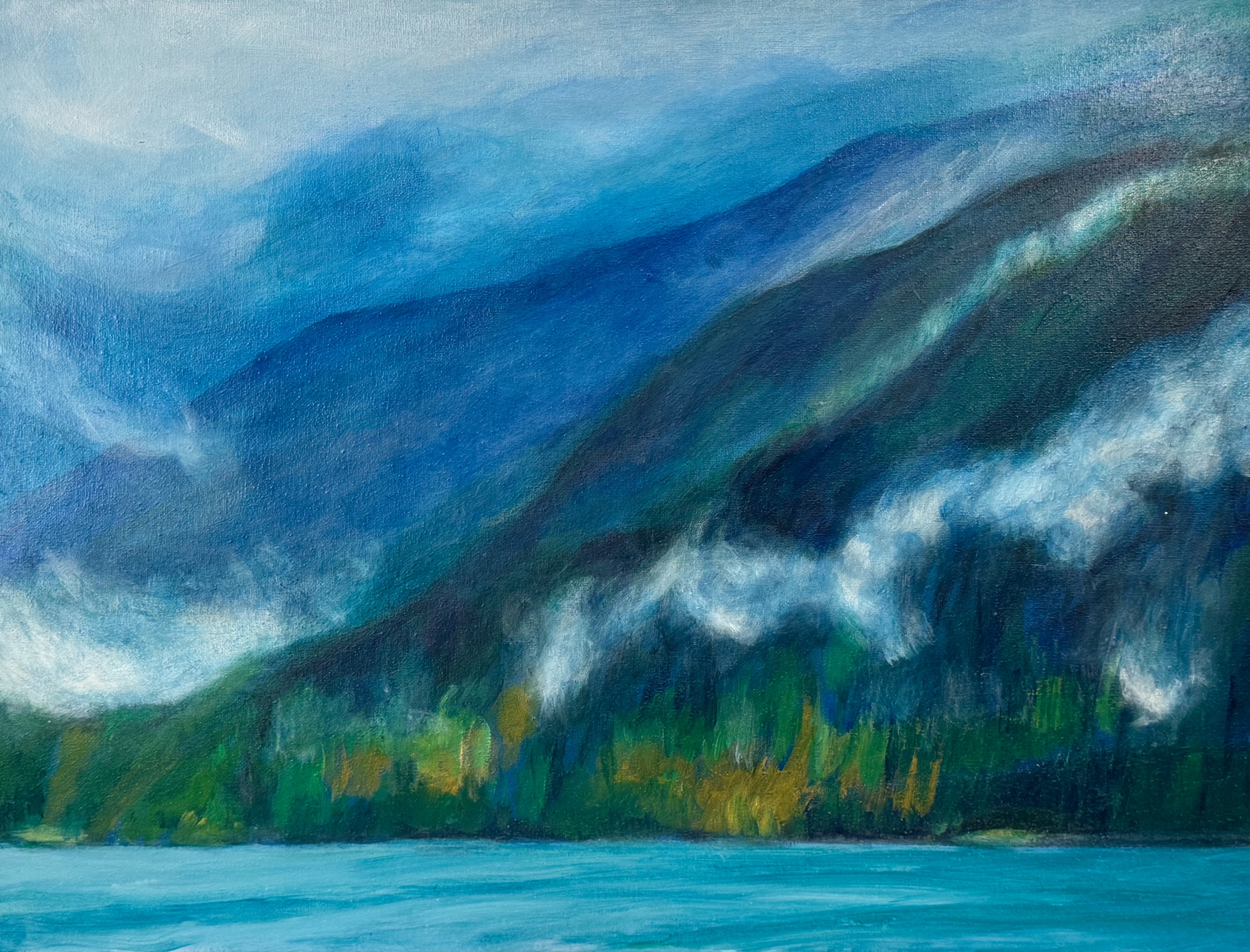 Horseshoe Bay Fog Rolling In (2025)
24 inches x 18 inches, acrylic on canvas,
C$1800