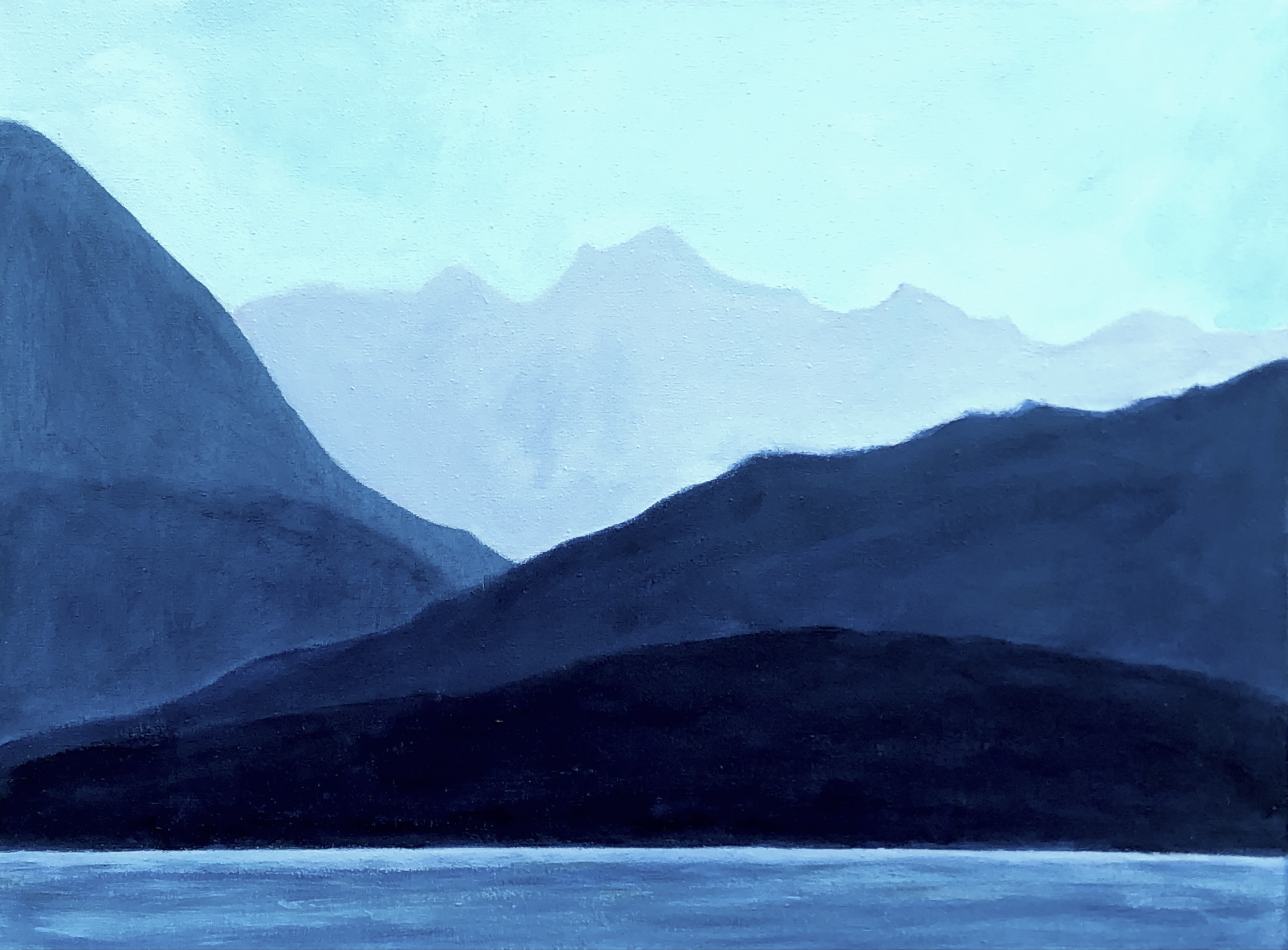 Horseshoe Bay Blues ii (2023)
24 inches x 18 inches, acrylic on canvas,
C$850