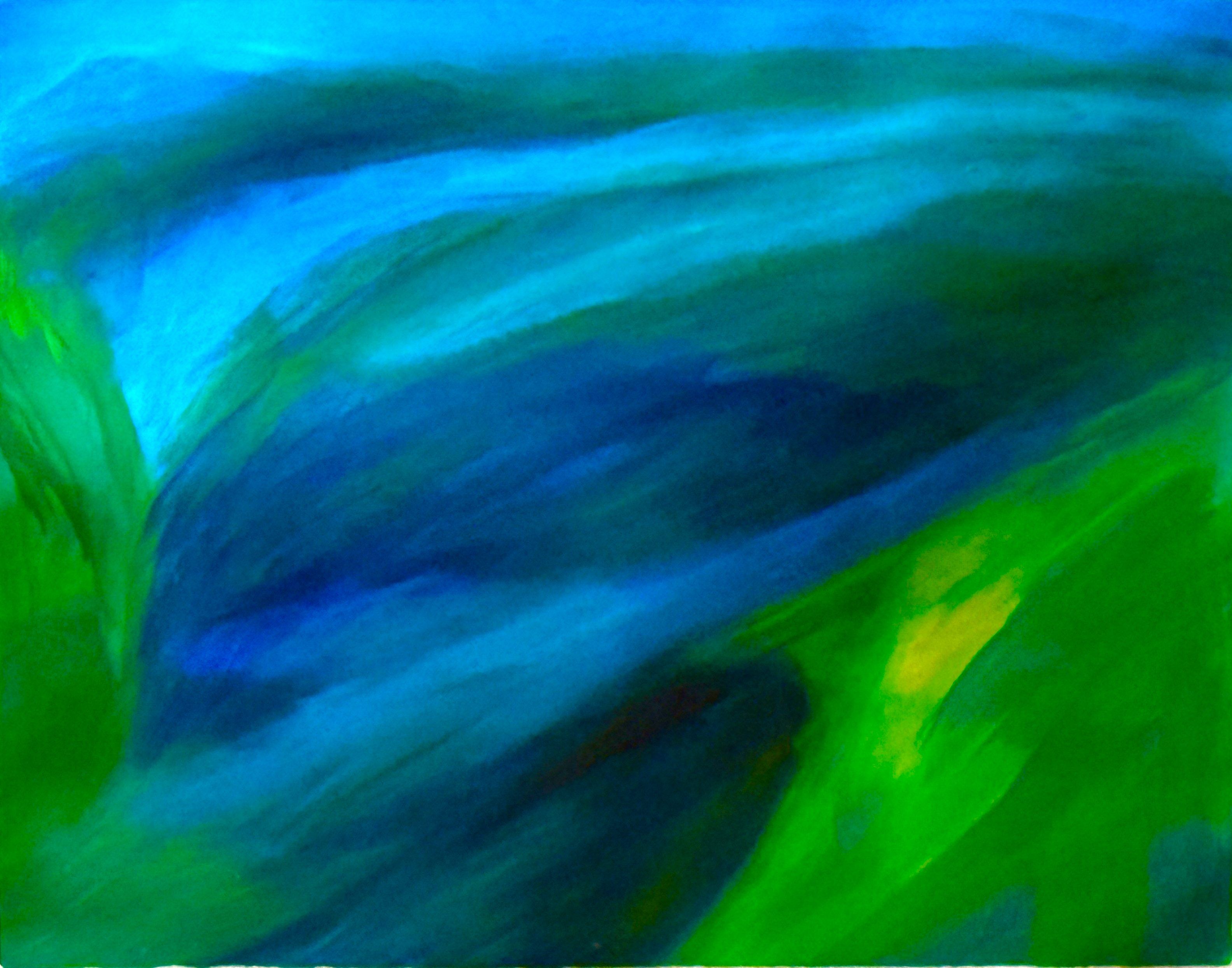Tidal Flats iv, Sea Island, 14 in. x 17 in., acrylic on paper, C$275